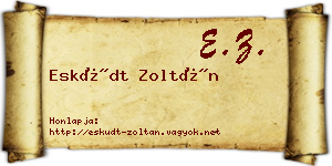Esküdt Zoltán névjegykártya